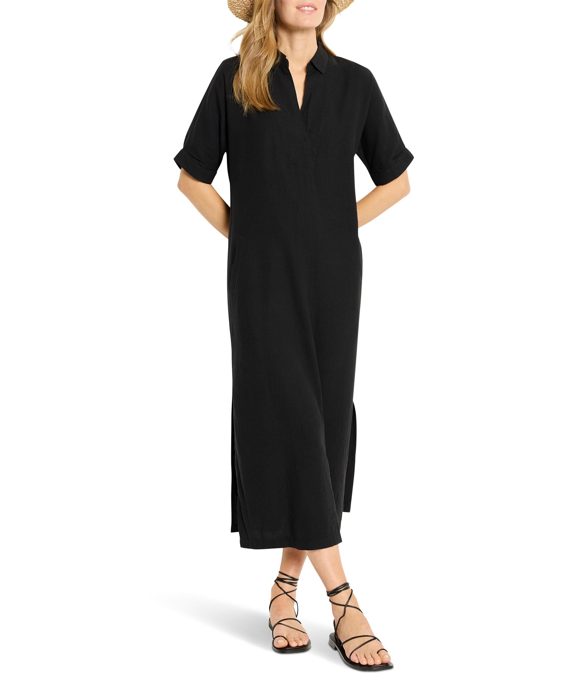 

Платье NIC+ZOE Rumba Linen Devon Tunic Dress, Black Onyx