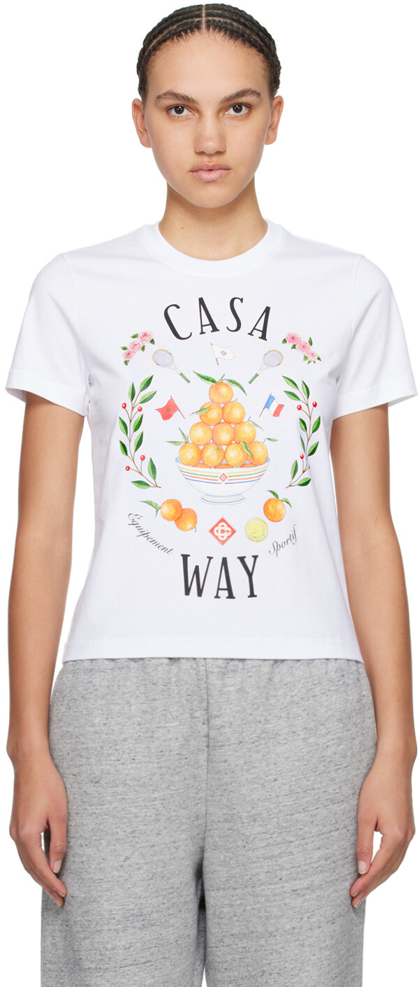 

Белая футболка Casa Way Casablanca, цвет White