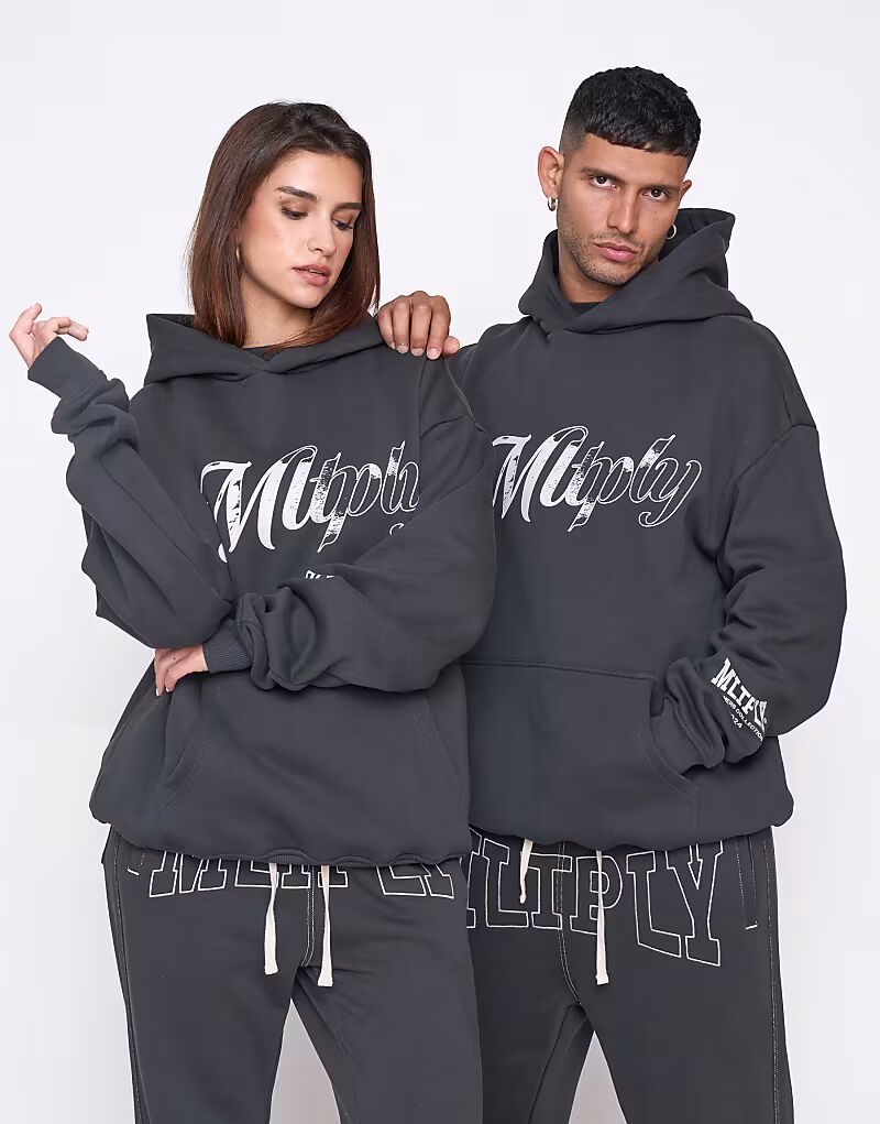 

Multiply Apparel - Истории - Толстовка свободного кроя в цвете Black Lemonade