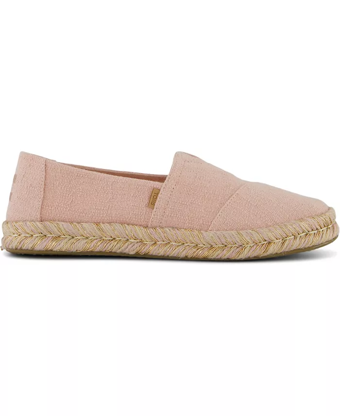 Женские эспадрильи Alpargata Rope 2.0 на плоской подошве без шнуровки TOMS, розовый — фото 2
