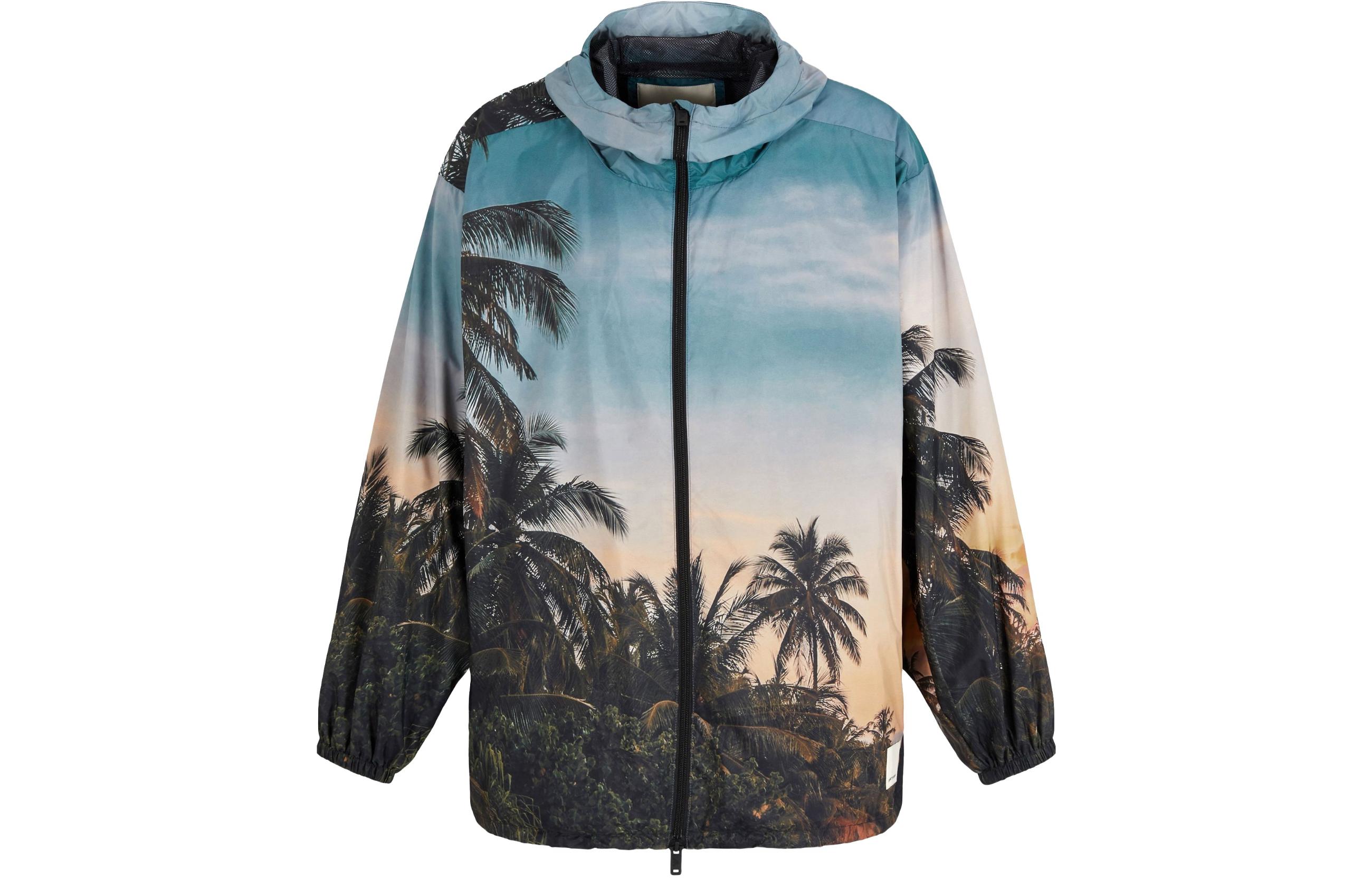 

EMPORIO ARMANI Куртка с капюшоном с принтом пальмы, Multicolor