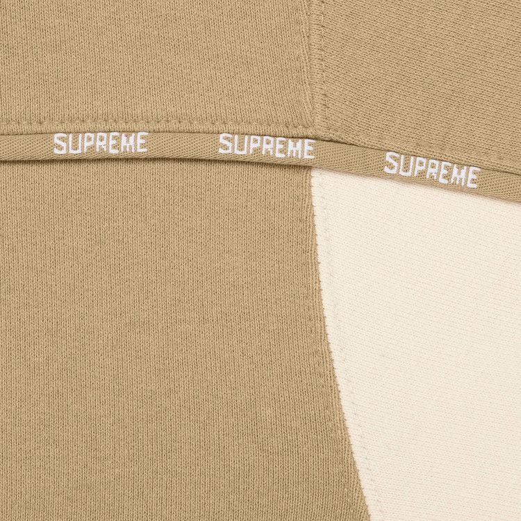 Толстовка Supreme Piping Zip Up Hooded Sweatshirt, Dark Tan — фото 3