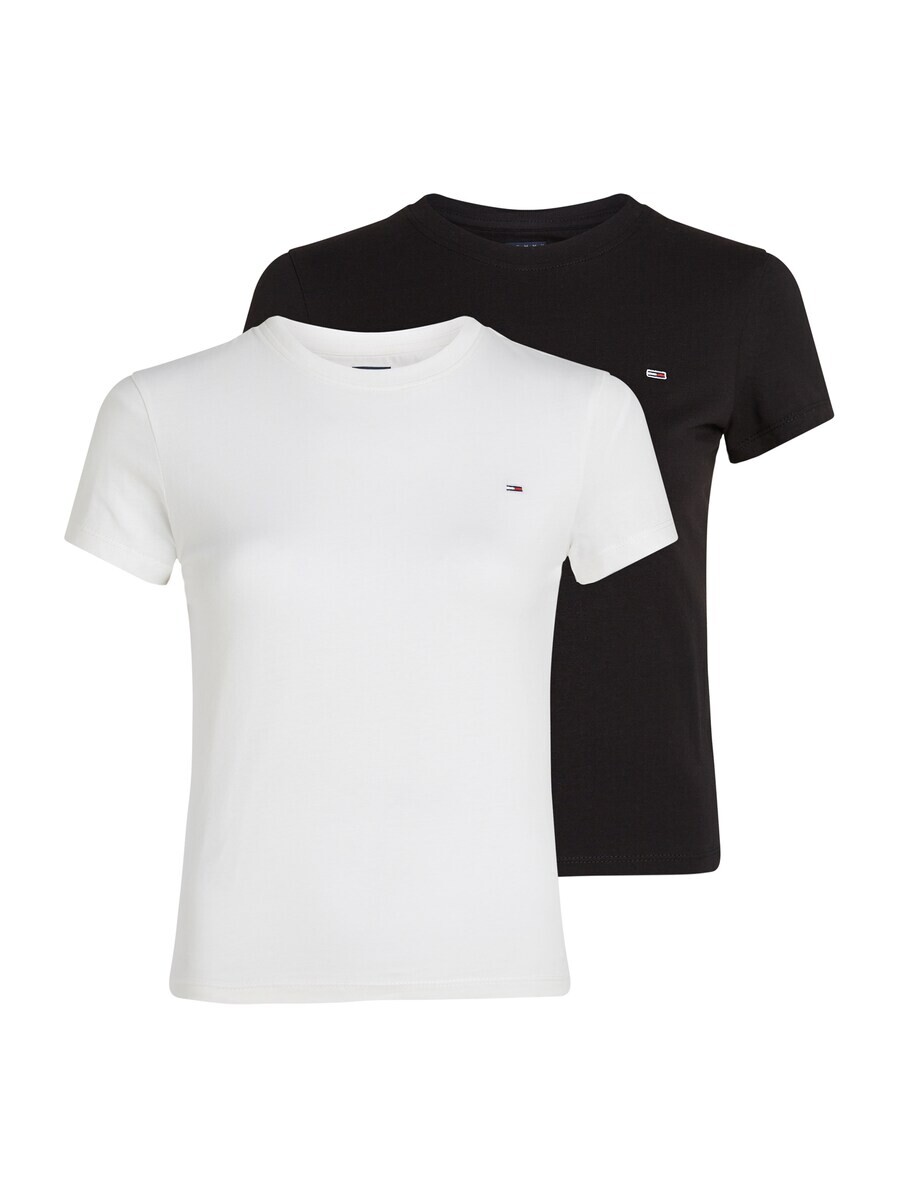 

Футболка Tommy Jeans Shirt, черный/белый