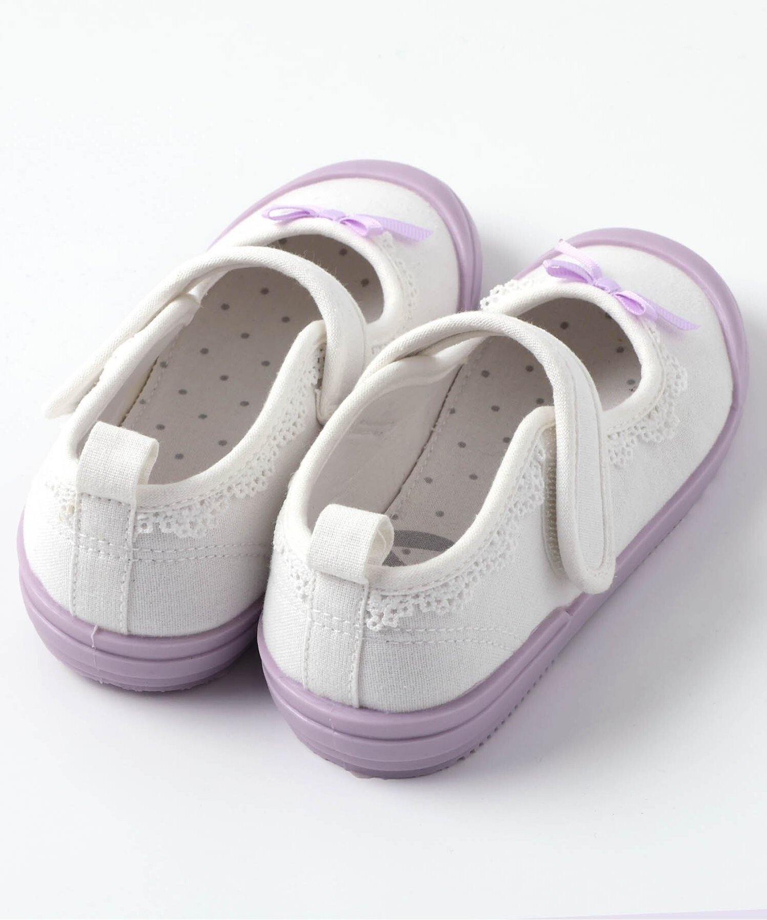 Удобные домашние туфли на шнуровке с оборками Apres Les Cours, Lavender — фото 3