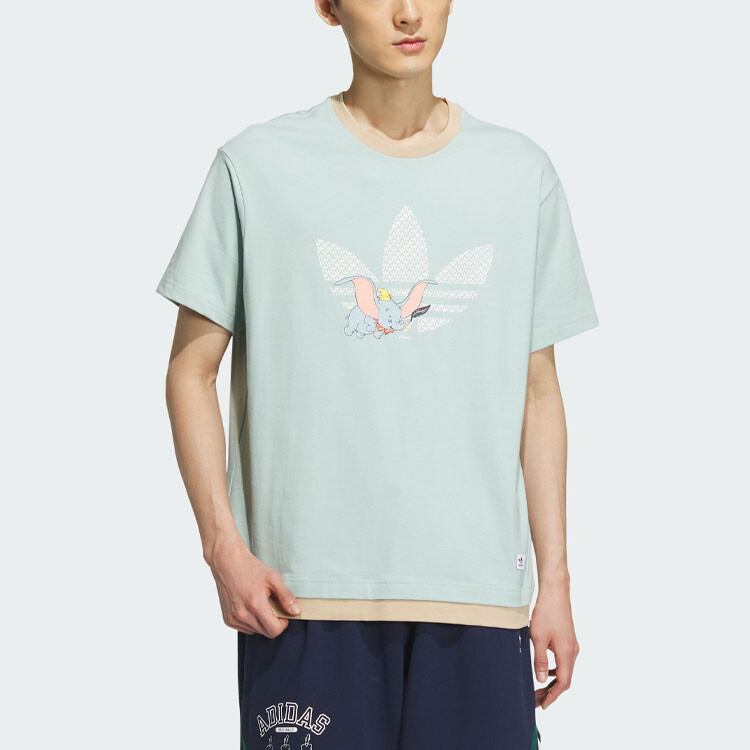 Футболка Disney X DUMBO унисекс дымчато-зеленая Adidas Originals, зеленый — фото 2