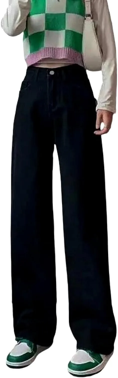 

Женские джинсы Low Rise Wide Leg с карманами для повседневной носки