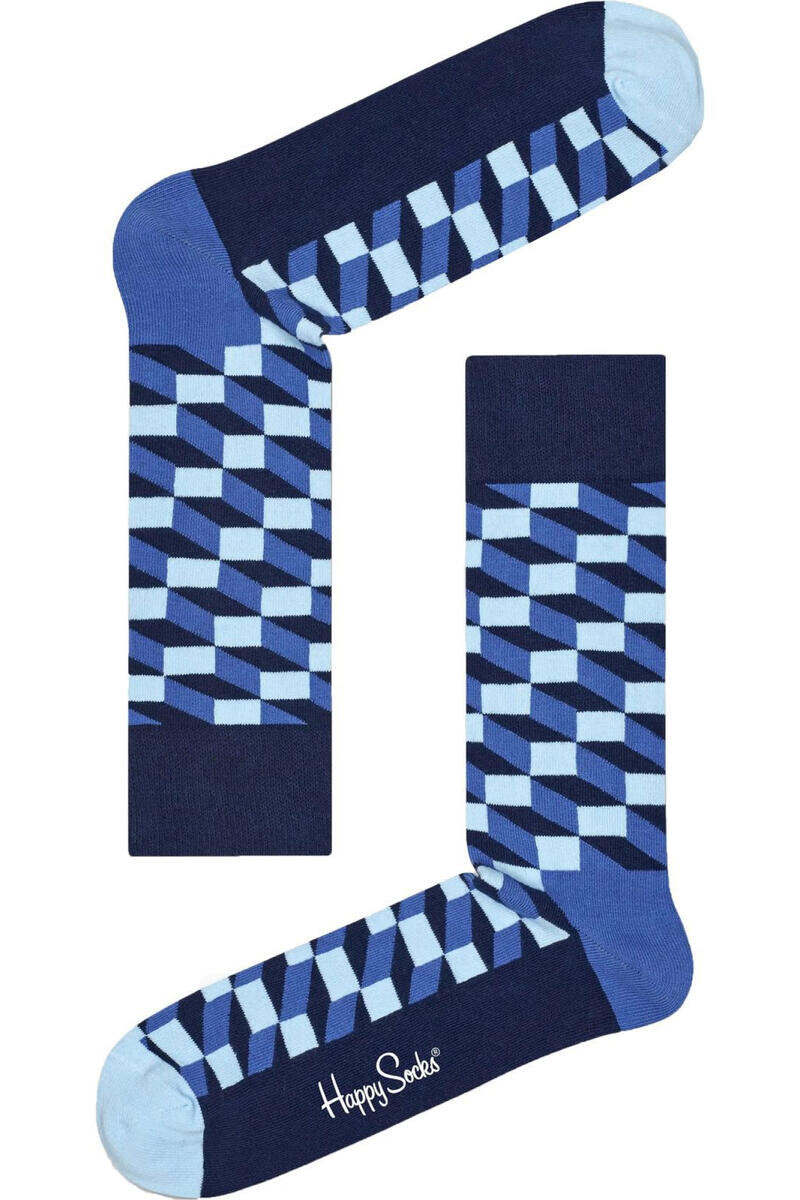 

Геометрический носок Happy Socks, синий
