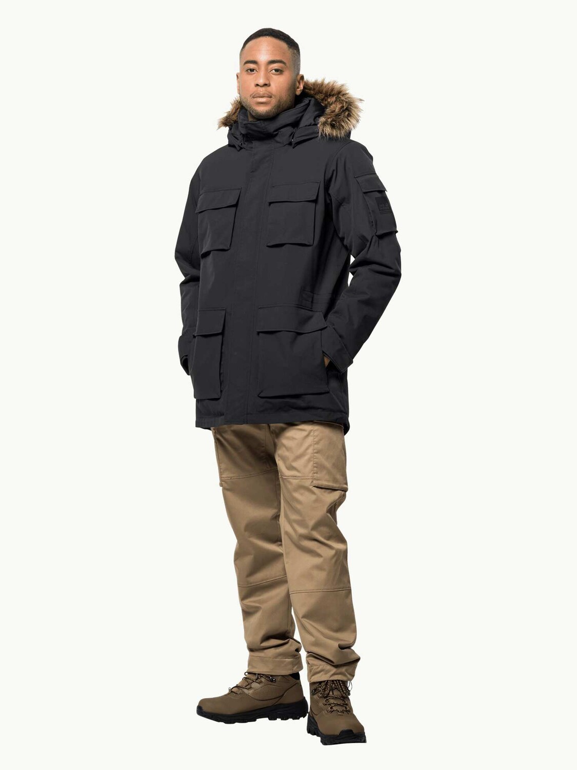 

Куртка Jack Wolfskin GLACIER CANYON PARKA, черный