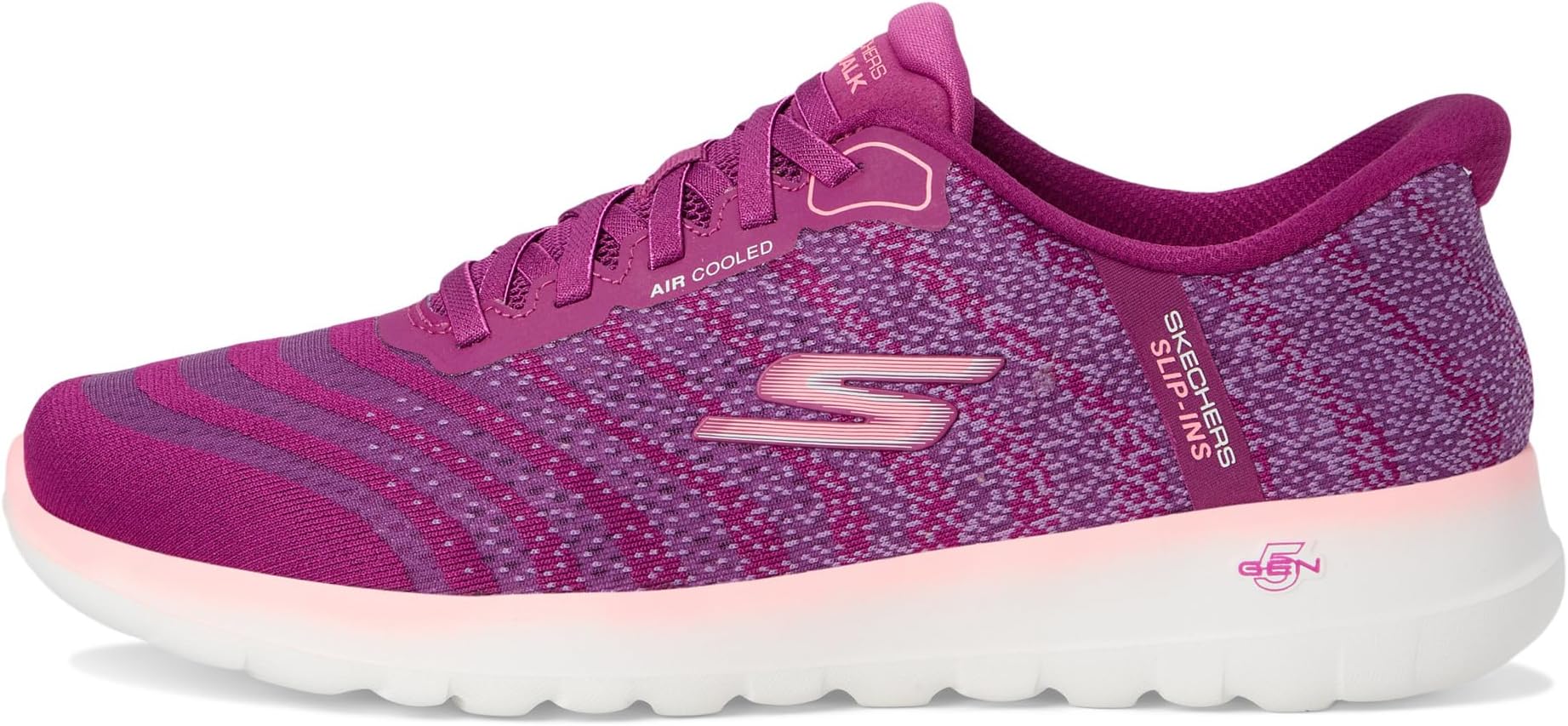 Кроссовки SKECHERS Performance Go Walk Joy Juneau Hands Free Slip-Ins, цвет Raspberry — фото 4