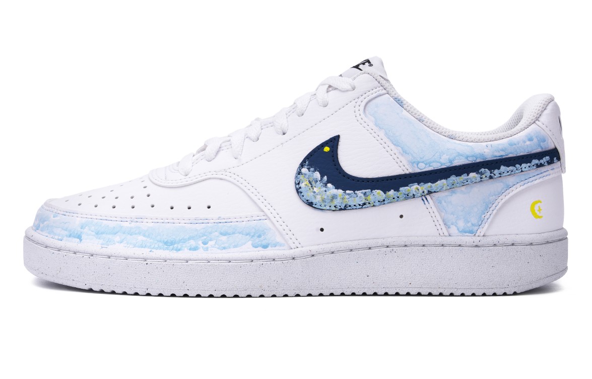 

Nike Кроссовки для скейтбординга Court Vision 1 Low Top, мужские, белые, синие