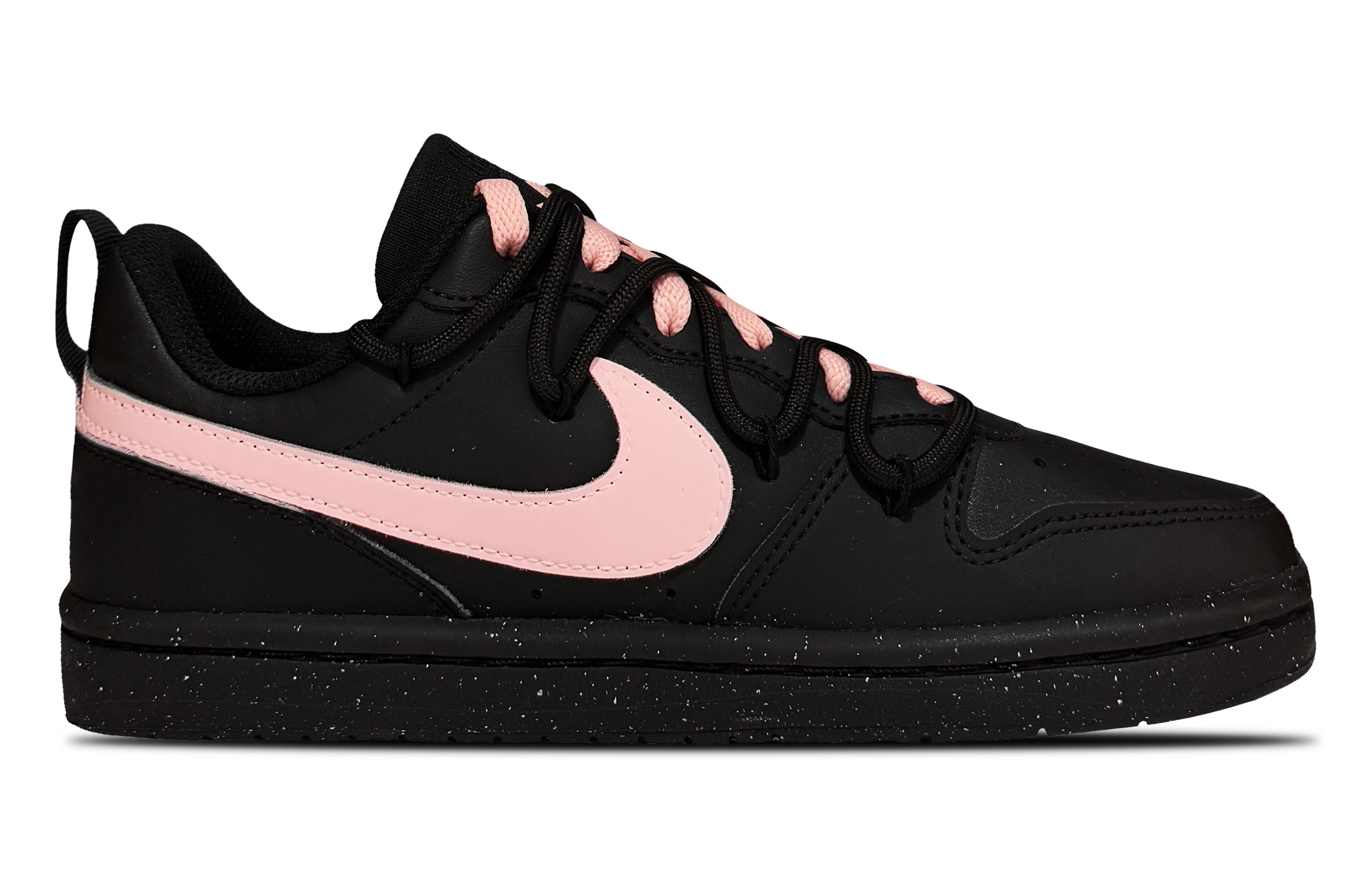 Nike Кроссовки для скейтбординга Court Borough Low Top, цвет black pink, детские — фото 4