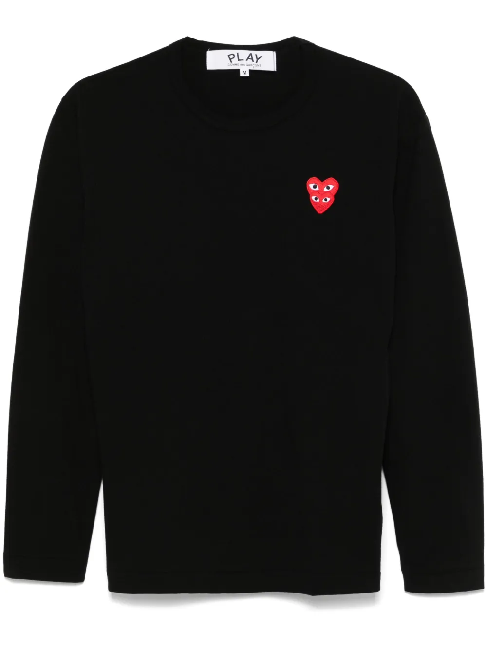 

Футболка с нашивкой Comme Des Garçons Play, черный