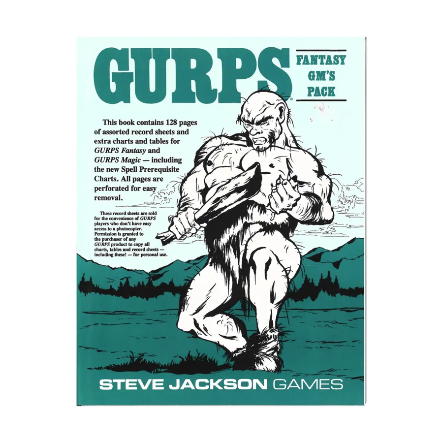 

Fantasy GM's Pack, GURPS (1st-3rd Edition) - Fantasy, мягкая обложка