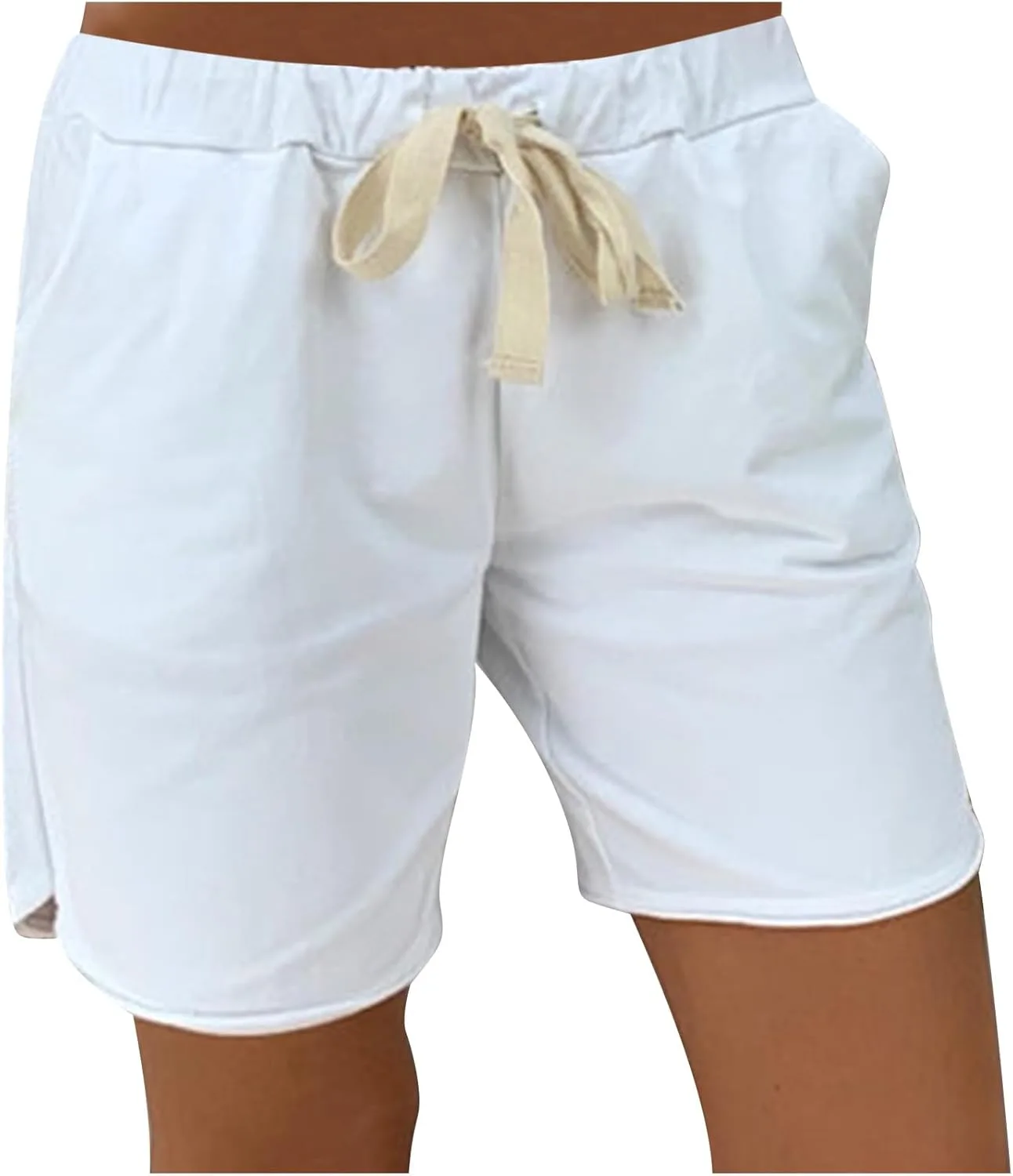 

Летние шорты для женщин 2024, модные, на шнурке, с высокой талией