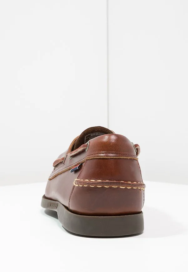 Вощеные лодочные туфли docksides portland Sebago, Brown — фото 4
