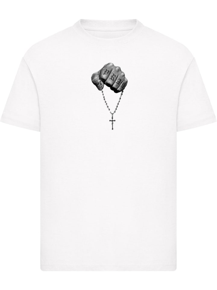 

Футболка Детская вера встречает силу белого цвета Mister Tee