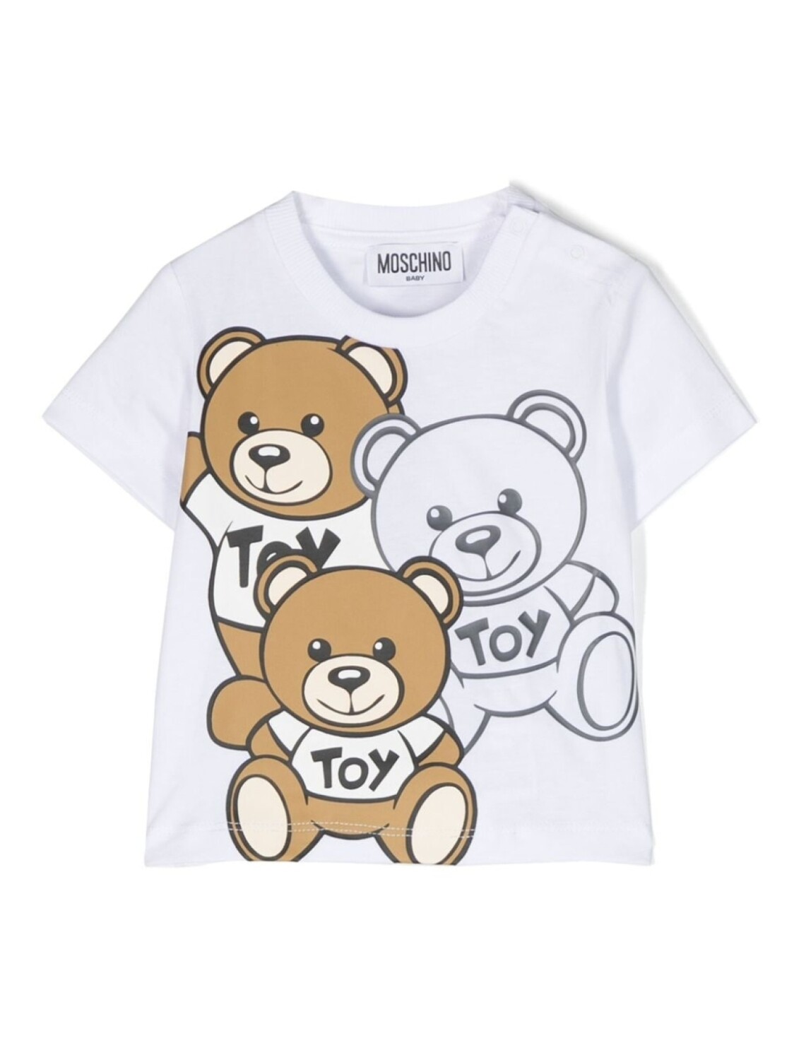 

Moschino Kids футболка с принтом Teddy Bear, белый