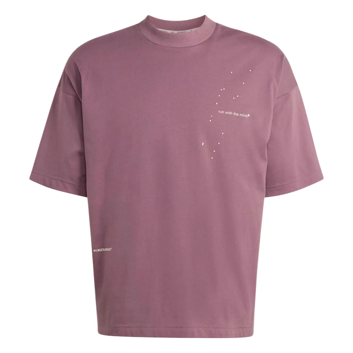 Футболка беговая x Hermanos Koumori Running T Shirt Unisex Adidas, Dark Fig Brown