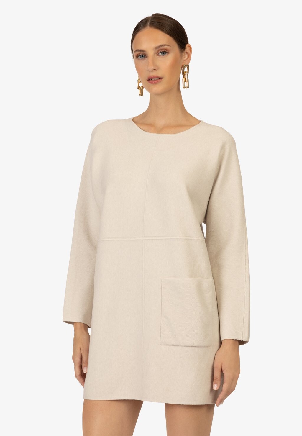 

Трикотажное платье Kraimod, цвет beige
