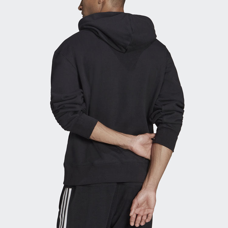 Худи adidas originals Embroidered Small Label Solid Color Sports Black, черный — фото 3