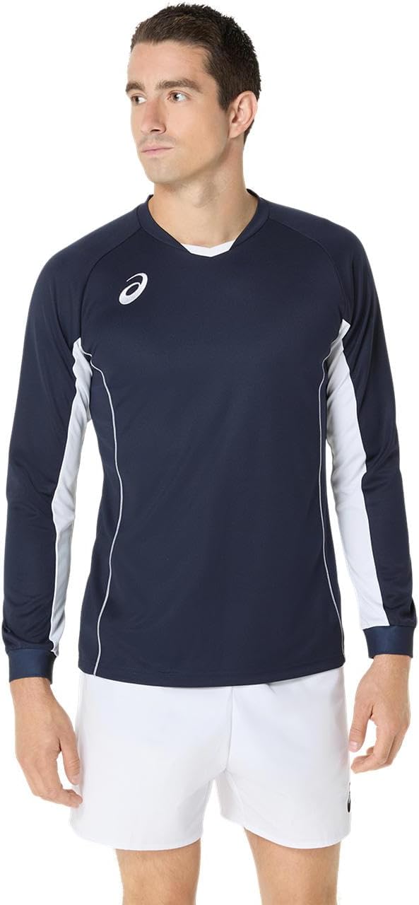 

Футболка для волейбола Asics (с длинным рукавом) 2053A215, унисекс, для взрослых, темно-синий