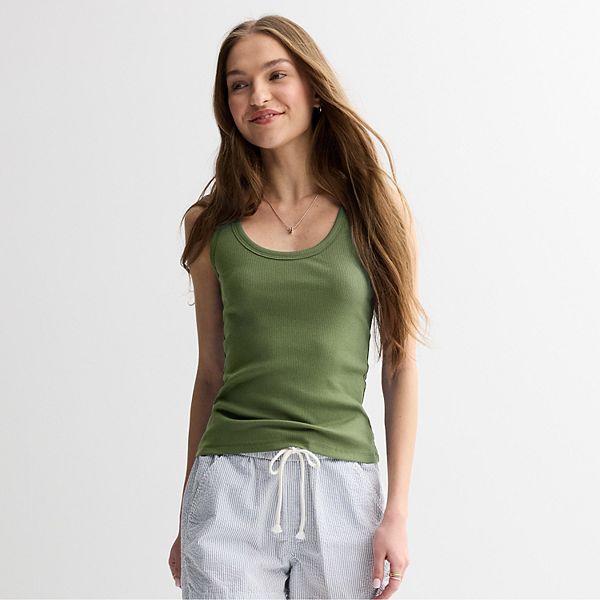 

Детский риб-майка с круглым вырезом So, Drew Green