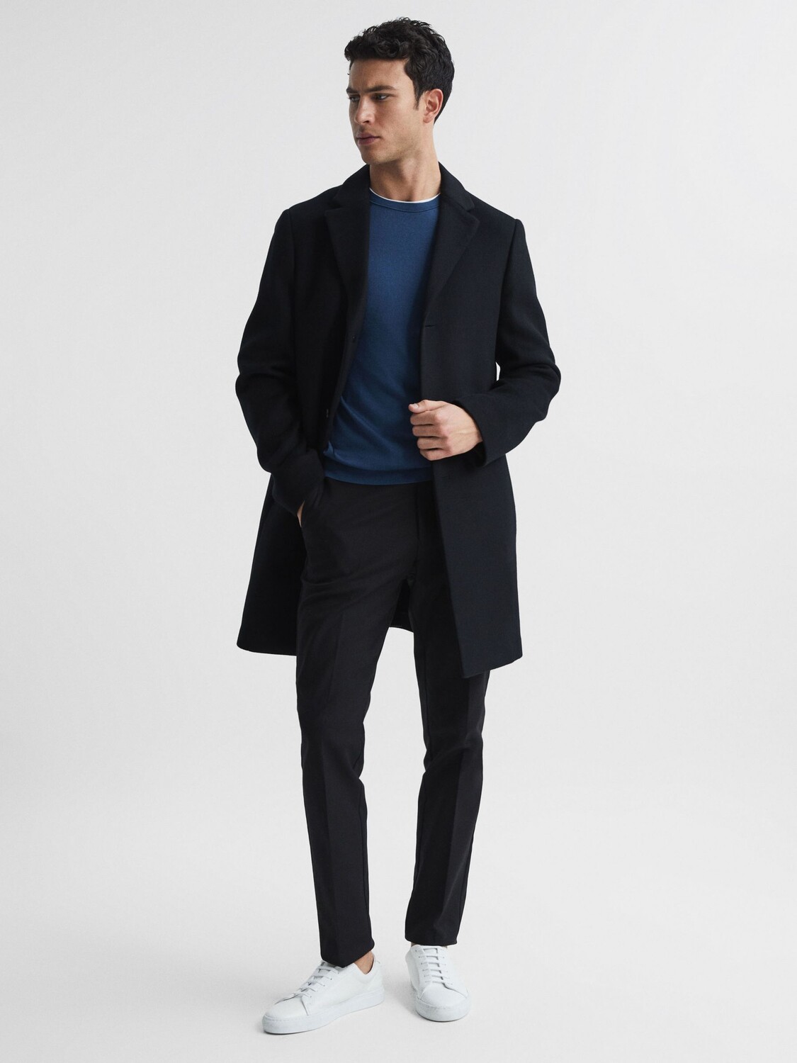 

Шерстяное пальто Gable Epsom Reiss, черный