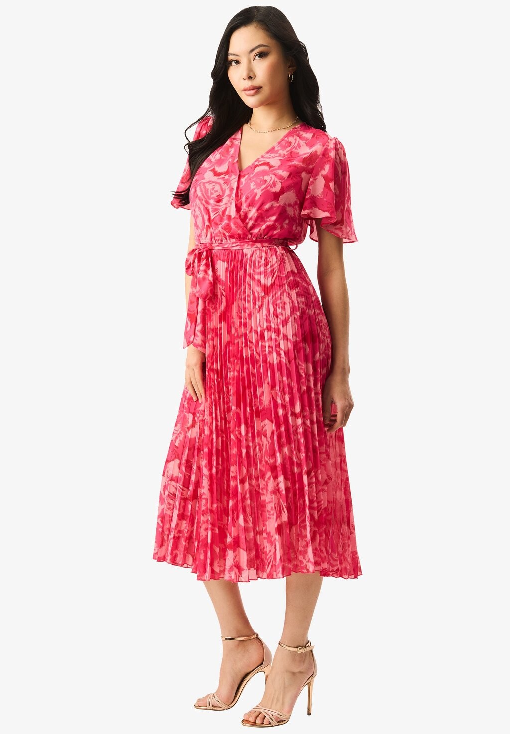 

Дневное платье FLORAL GINI LONDON, розовый