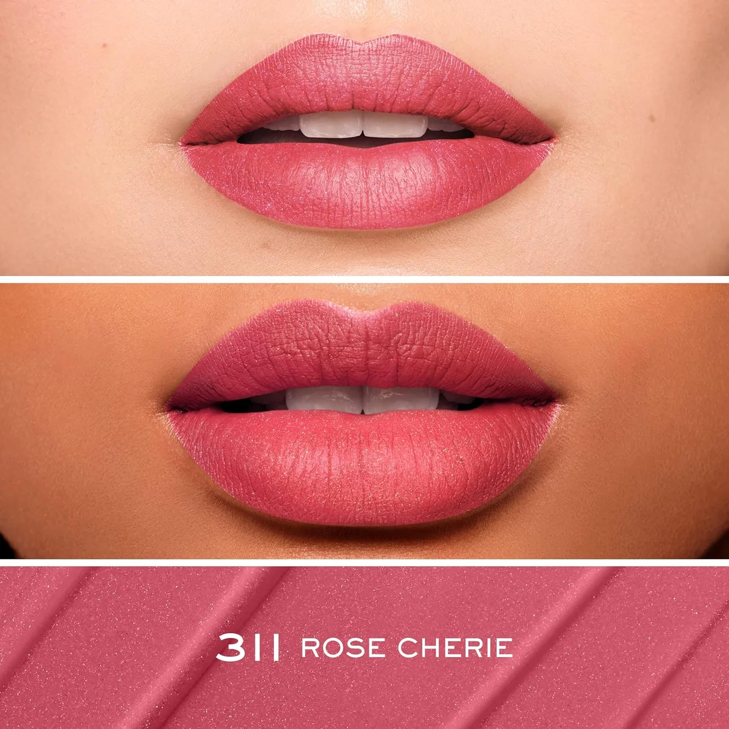 Стойкая помада Lancôme L'Absolu Rouge Drama Ink, полуматовая, оттенок Rose Cherie Lancôme, 311 Rose Cherie — фото 2