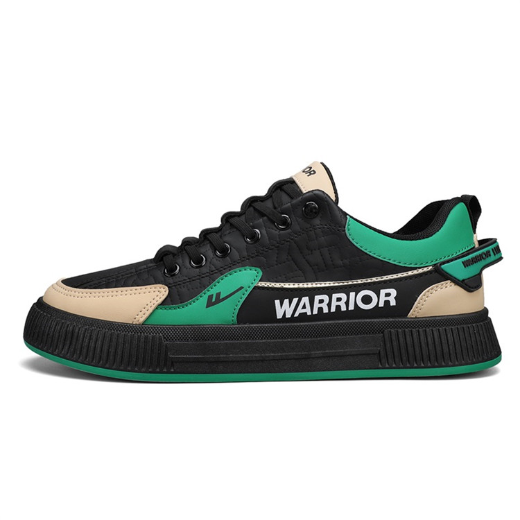 

Кроссовки WARRIOR Skateboarding Shoes Men Low-top Black/Green, черный/зеленый