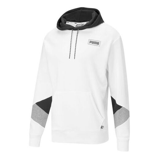 

Толстовка rebel color match knitted sports hooded sweater white Puma, белый