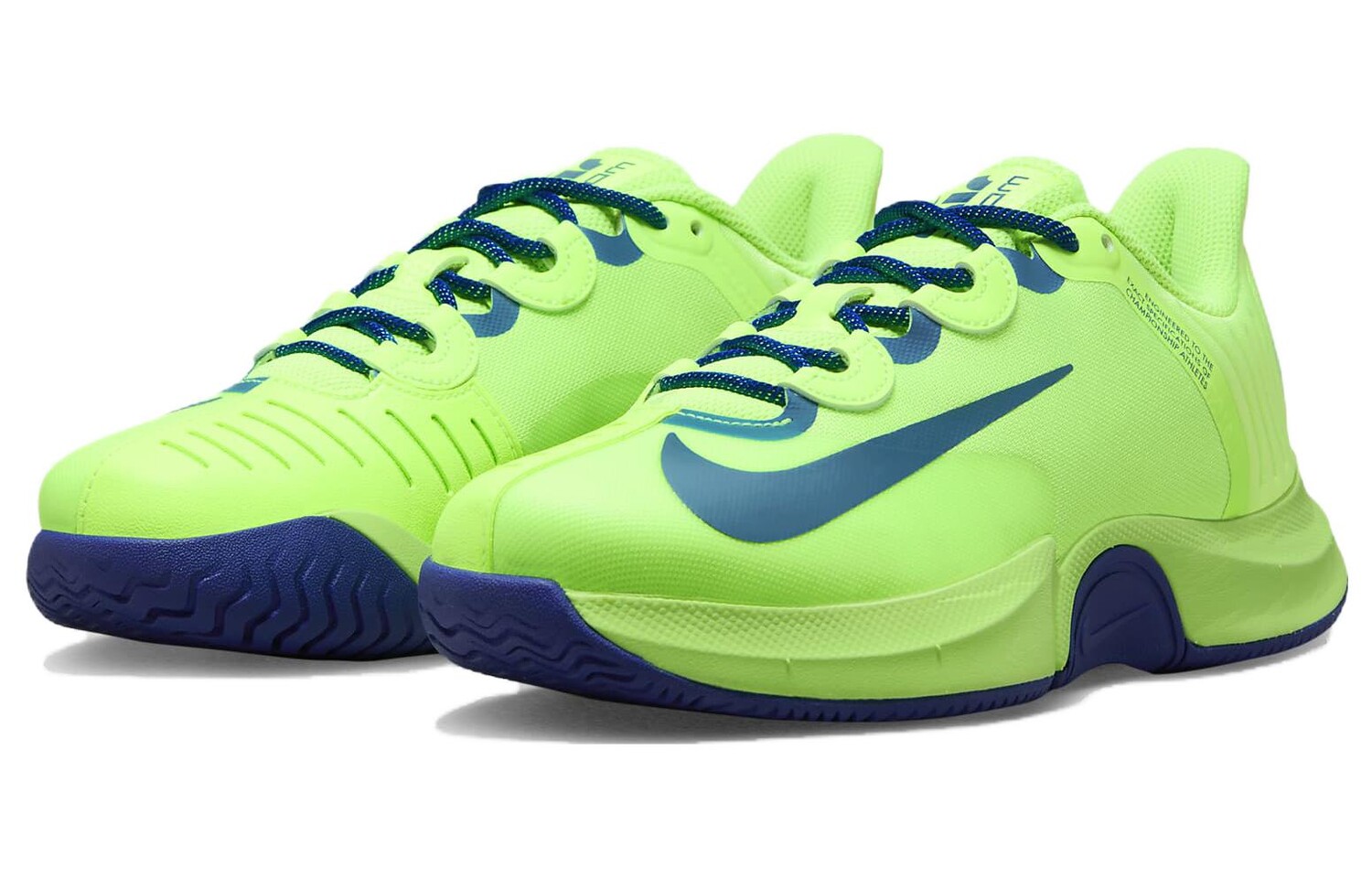 Теннисные кроссовки Nike Air Zoom GP для женщин, Lime Blast/Indigo Force/Noise Aqua — фото 4