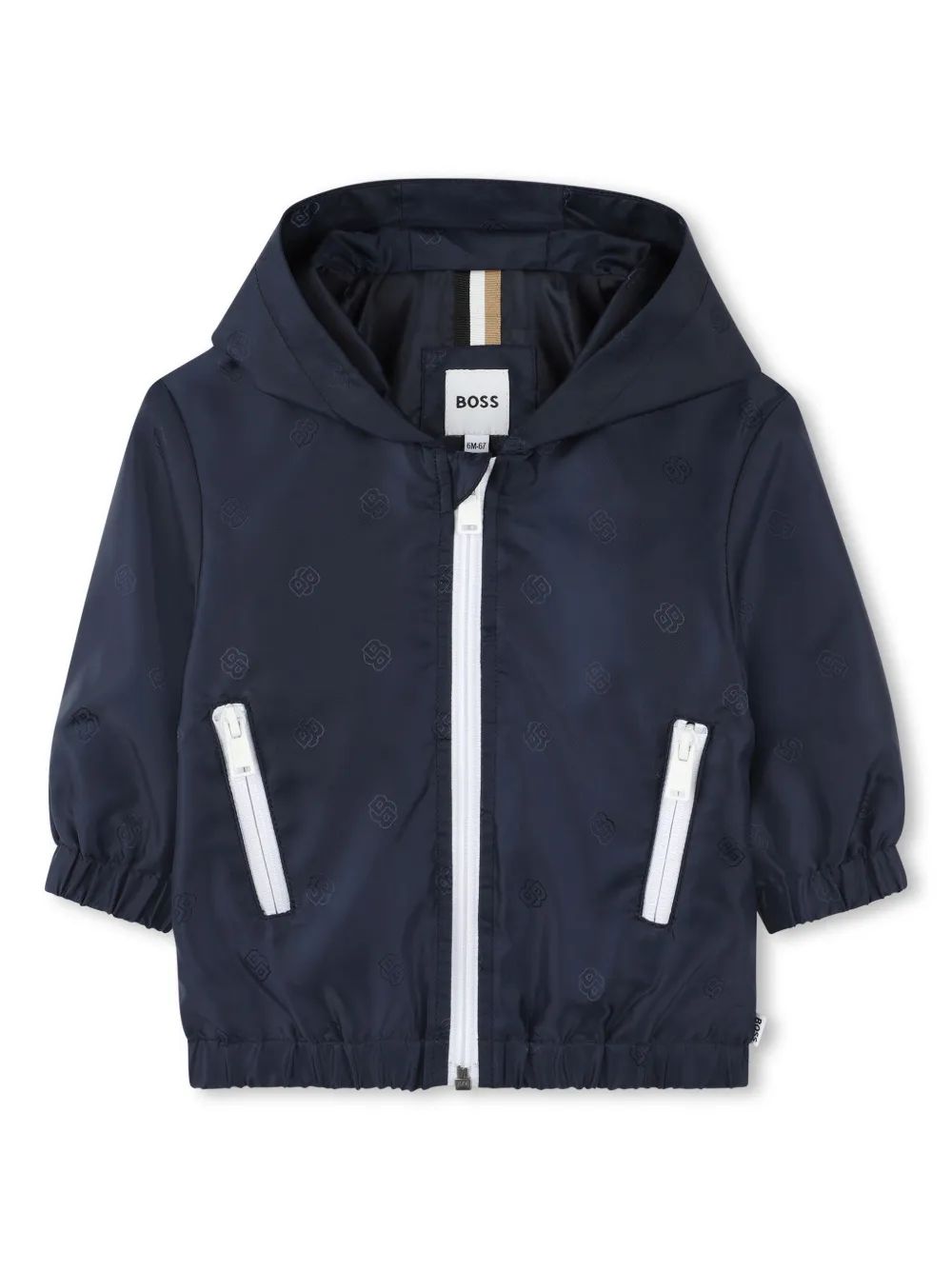 

Ветровка с капюшоном BOSS Kidswear, синий