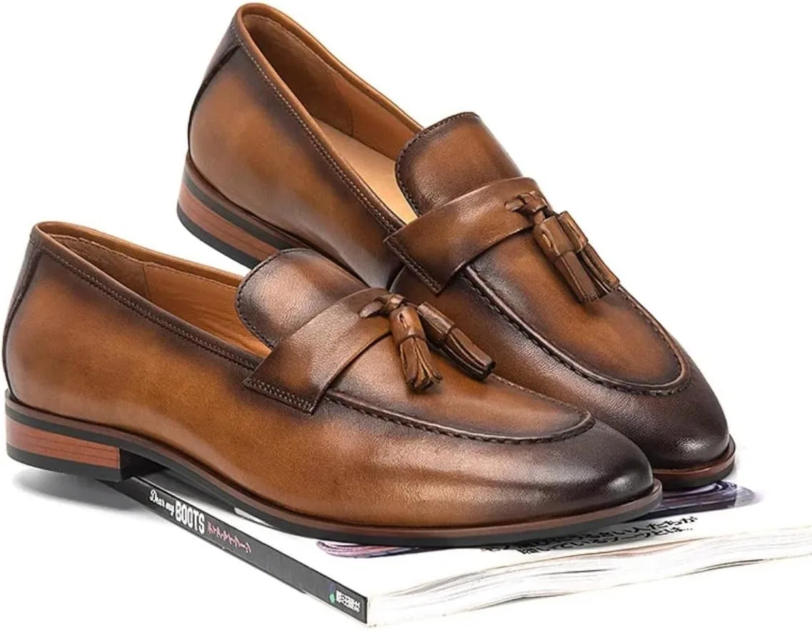 Лоферы кожаные Loafers Brown Waillynice — фото 2
