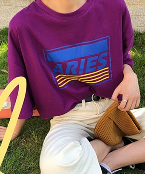 

Футболка оверсайз с логотипом, мужская Maison de LATIR, фиолетовый