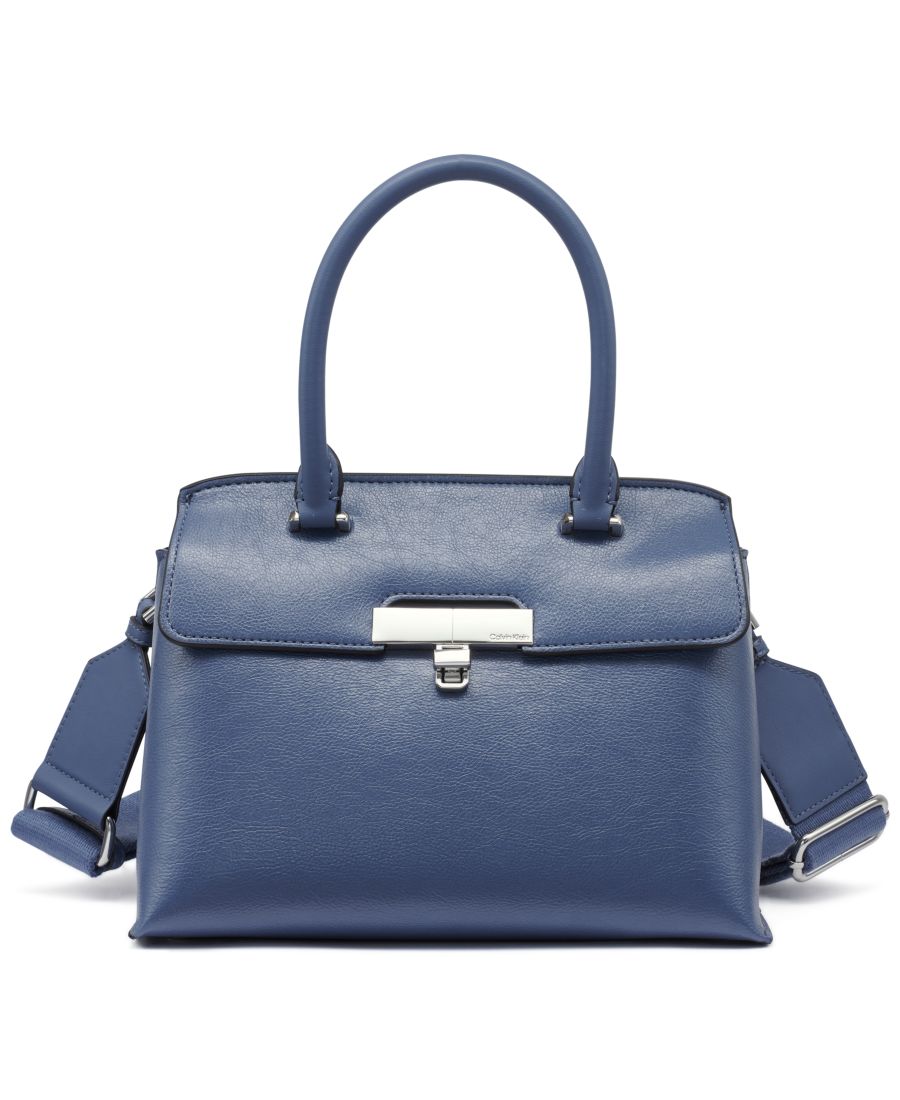 

Сумка через плечо Becky Convertible Turn Lock Calvin Klein, Folkstone Gray