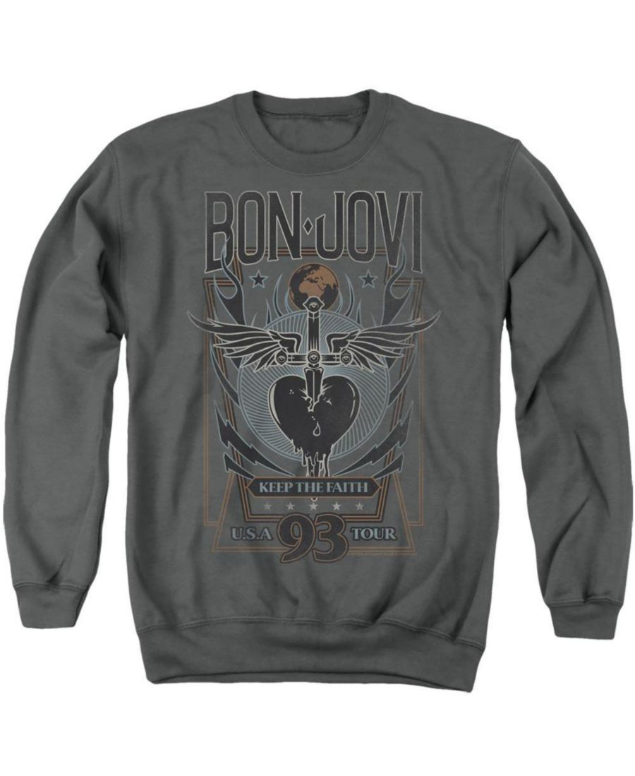

Мужская толстовка с круглым вырезом Keep The Faith для взрослых Bon Jovi, Charcoal, Черный, Мужская толстовка с круглым вырезом Keep The Faith для взрослых Bon Jovi, Charcoal