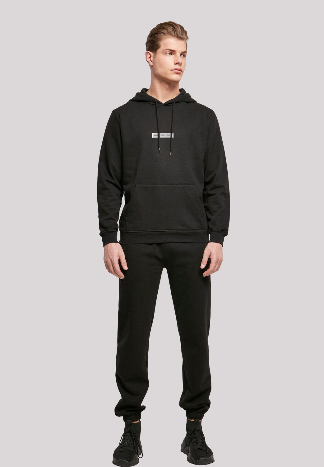 

Пуловер F4NT4STIC Basic Hoodie SIlvester Party Happy People Only, черный