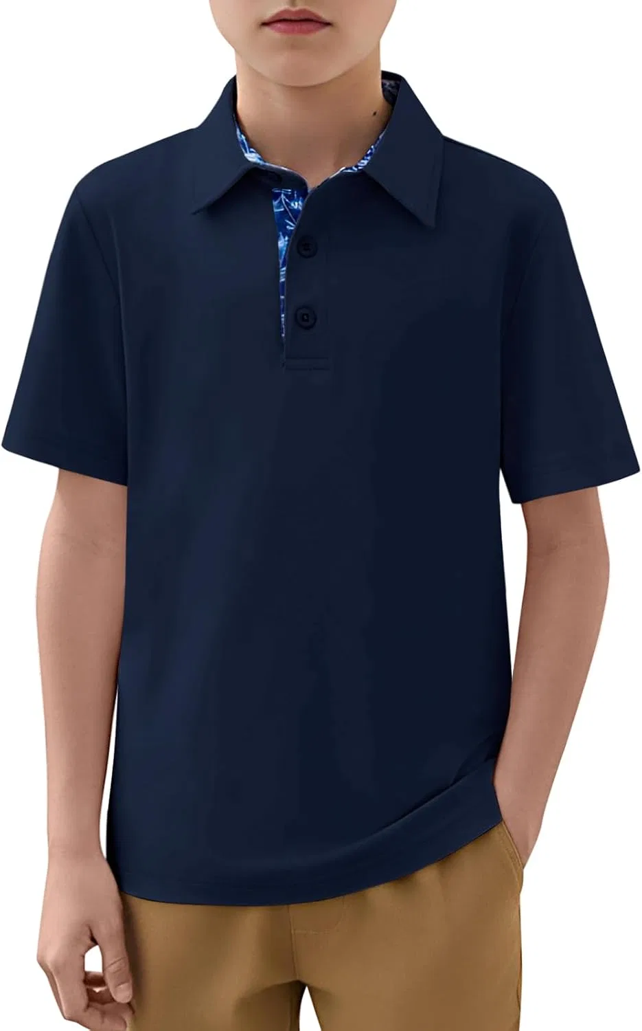 Детское поло с коротким рукавом Haloumoning, Navy Blue