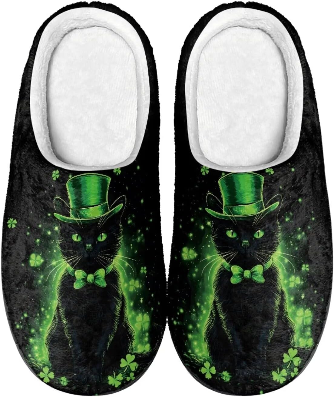 

Милые мультяшные фланелевые тапочки Howilath унисекс, теплые и дышащие хлопковые тапочки с противоскользящей подошвой, черный