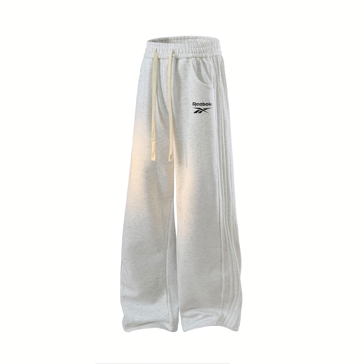 

Повседневные брюки Unisex Moderate Sweatpants Reebok, heather белый (fleece-lined)