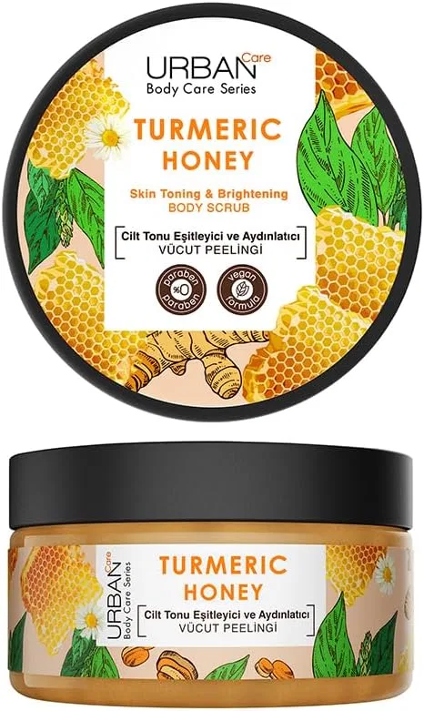 Скраб для тела тонирующий Urban Care с куркумой и медом 220 г