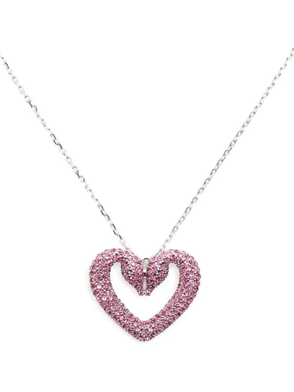 

Ожерелье-подвеска в форме сердца Уна Swarovski, розовый