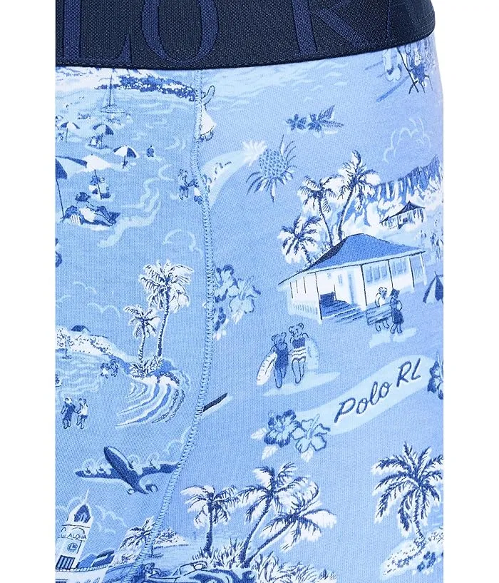 Трусы Classic Fit Stretch Boxer Briefs Polo Ralph Lauren, Spring Navy Heather/Andover Heather/On Holiday Bear Print — фото 3
