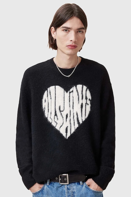

Шерстяной свитер BUBBLE Allsaints, черный