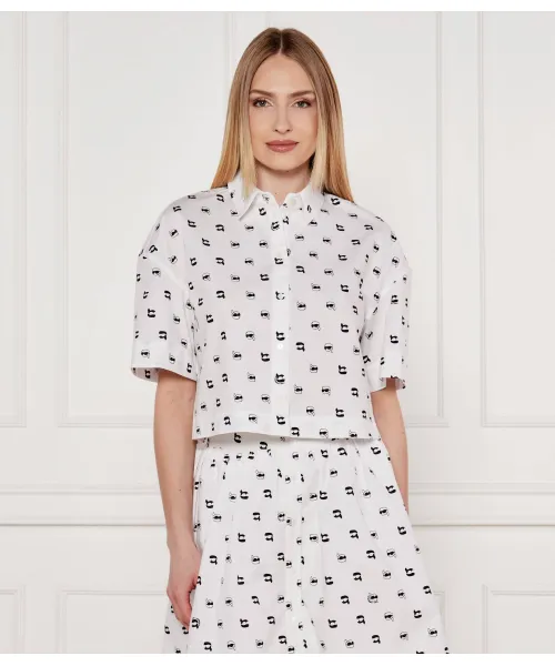 

Рубашка Relaxed fit Karl Lagerfeld, белый