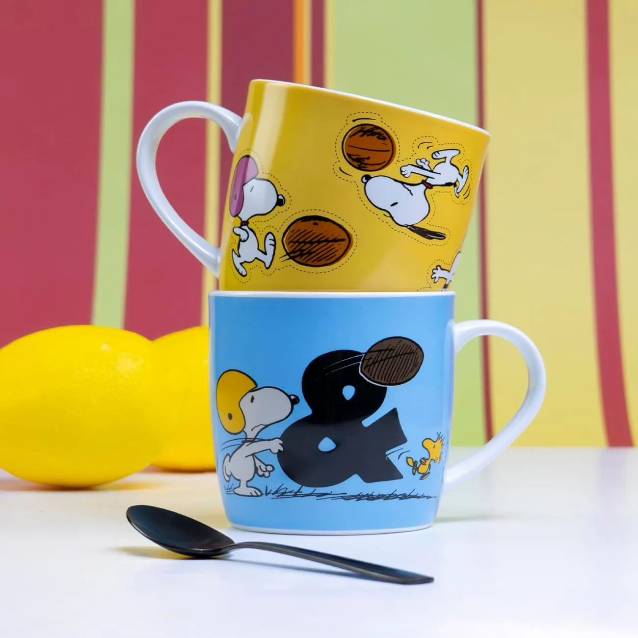 Кружка Peanuts Friendship & Wisdom, 300 мл, фарфоровая, синяя Gedalabels — фото 3
