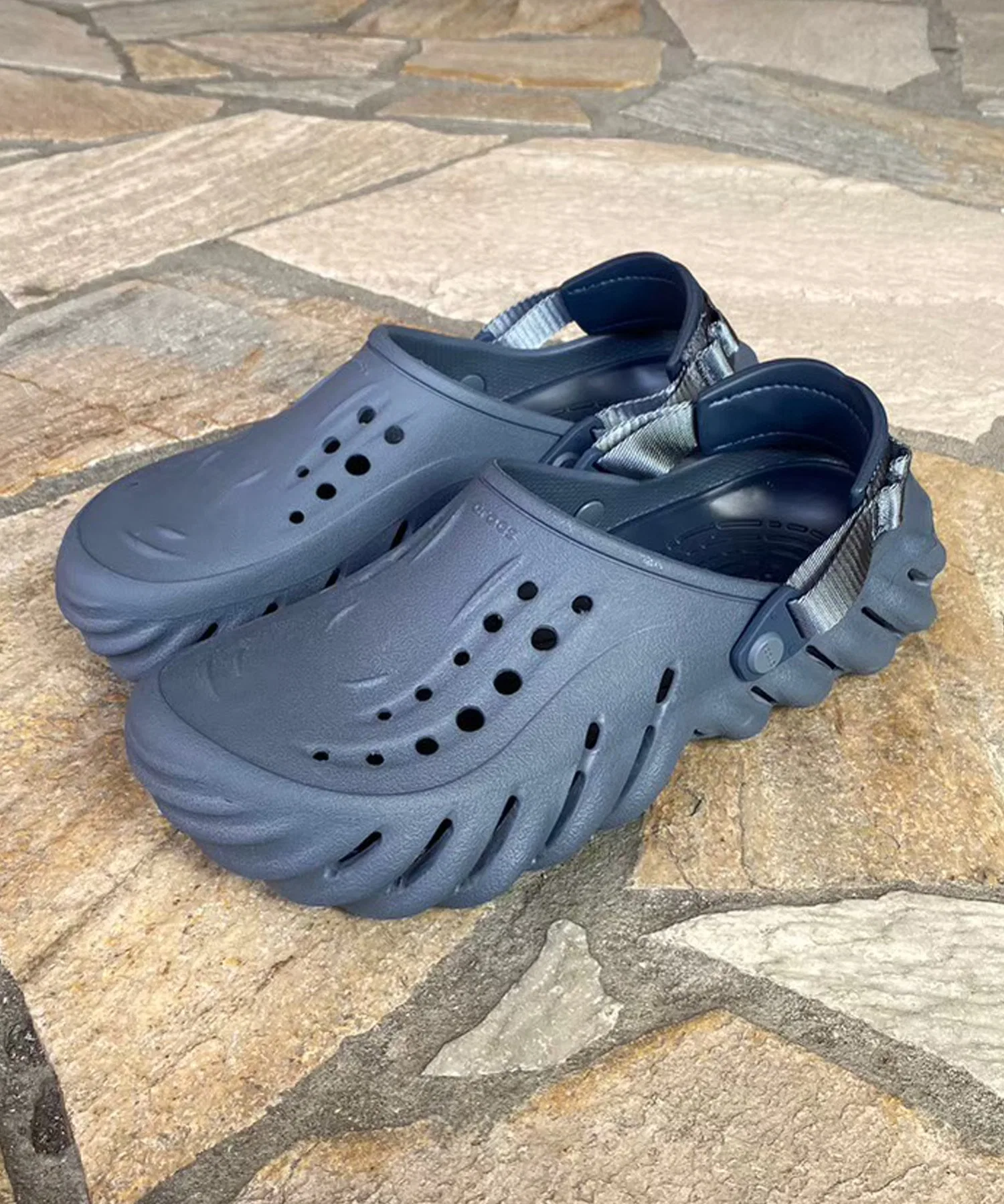Мужские сандалии Crocs ECHO CLOG чёрные