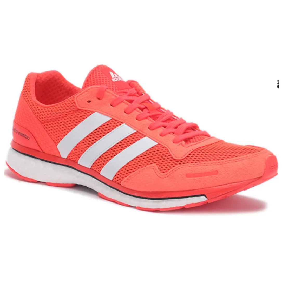 Adidas Adizero Adios SMC Slip Resistant Abrasion Resistant низкие кроссовки для бега Unisex Neon Red — фото 3