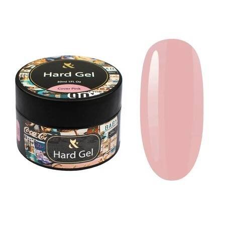 FOX Hard gel Cover Pink с консистенцией базы для ногтей, 30 мл — фото 2